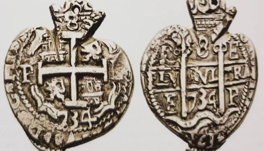 monedas macuquinas del sagrado corazón o corazones de potosí