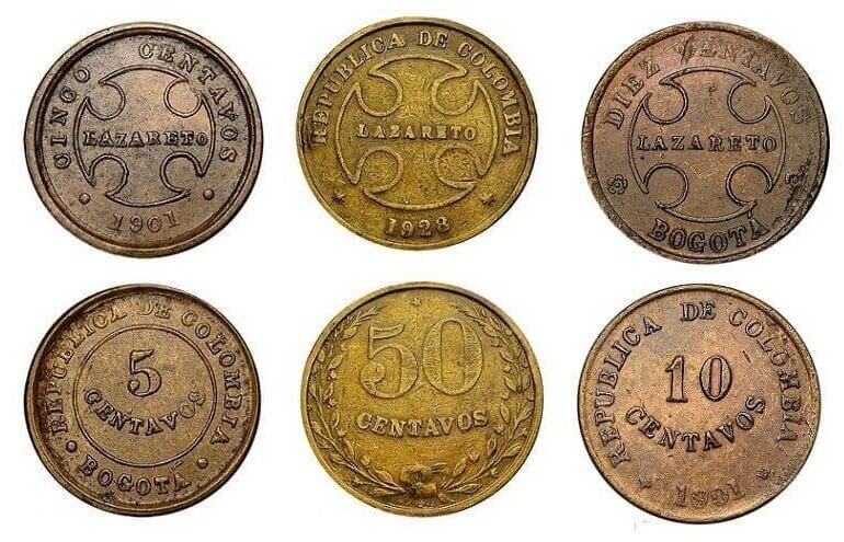 Monedas lazareto Colombia 02
