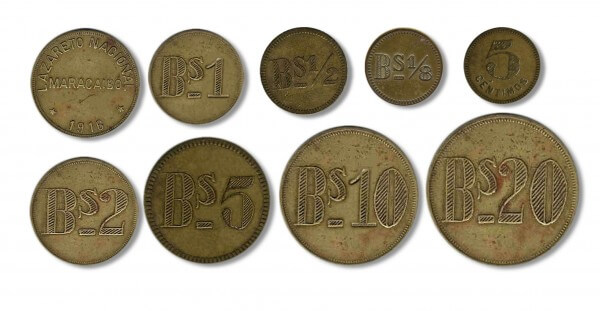 monedas lazareto venezuela