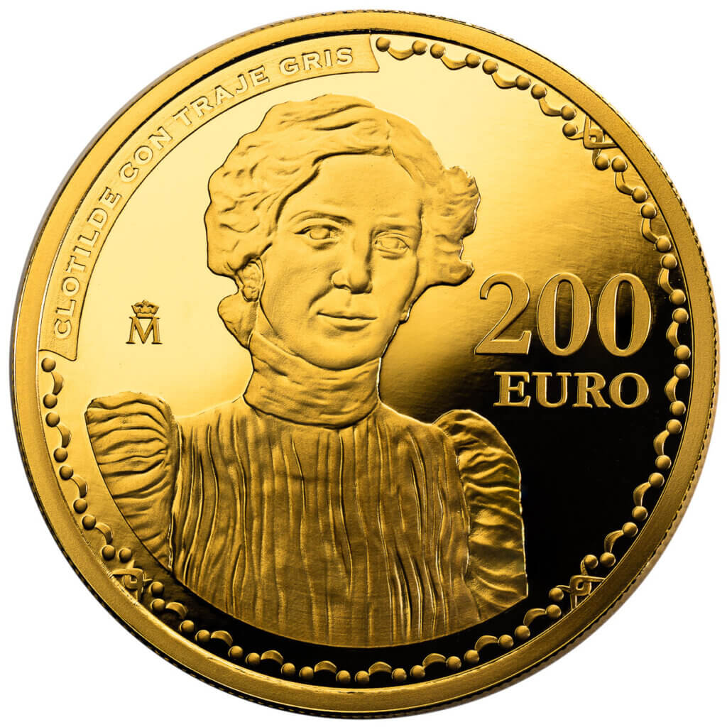 Reverso nueva moneda de 200 euros centenario de Sorolla