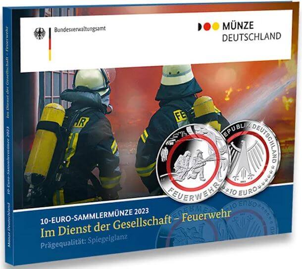 nueva moneda 10 euros dedicada a los bomberos