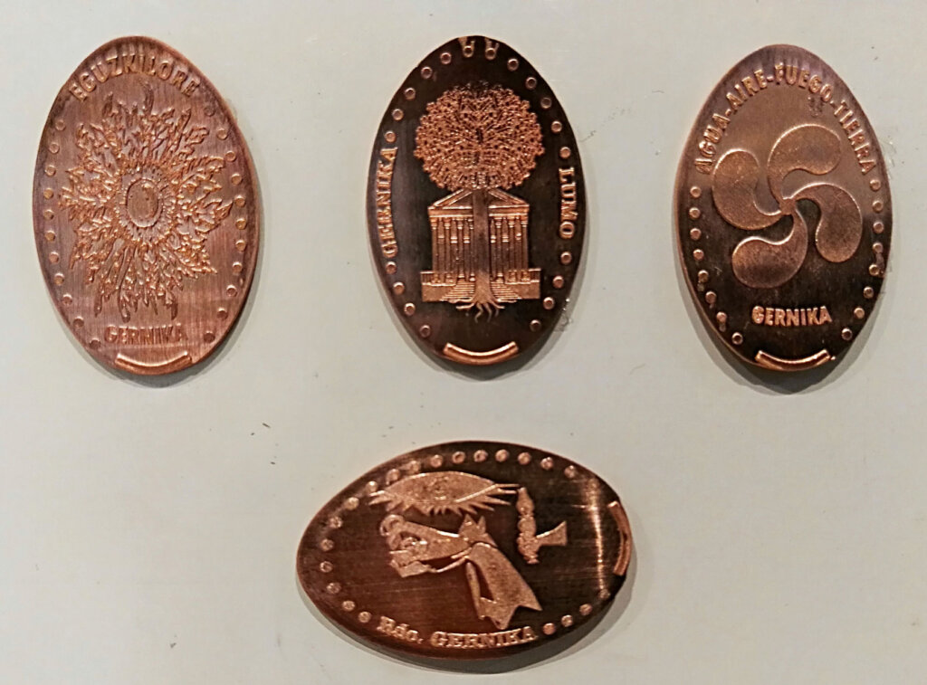 monedas elongadas