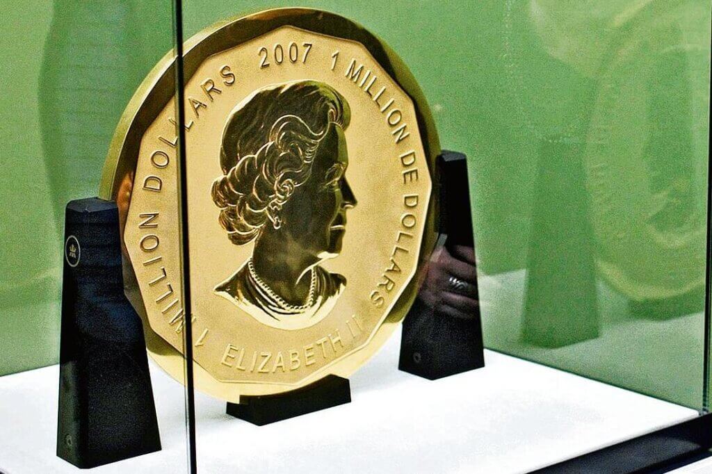 Moneda big maple leaf de canadá