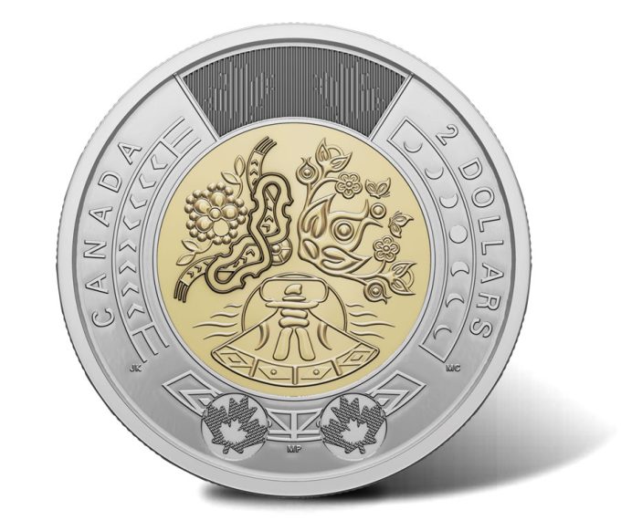 Nuevas monedas Canadienses de $2 celebran el día nacional de los pueblos indígenas