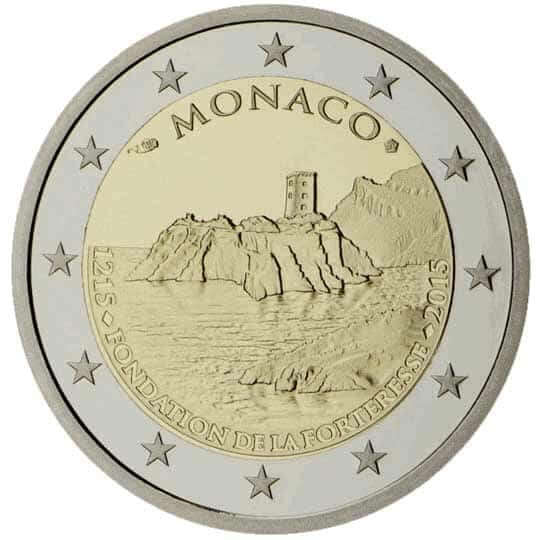 Moneda 2 Euros Monaco 2015 Roca de monaco